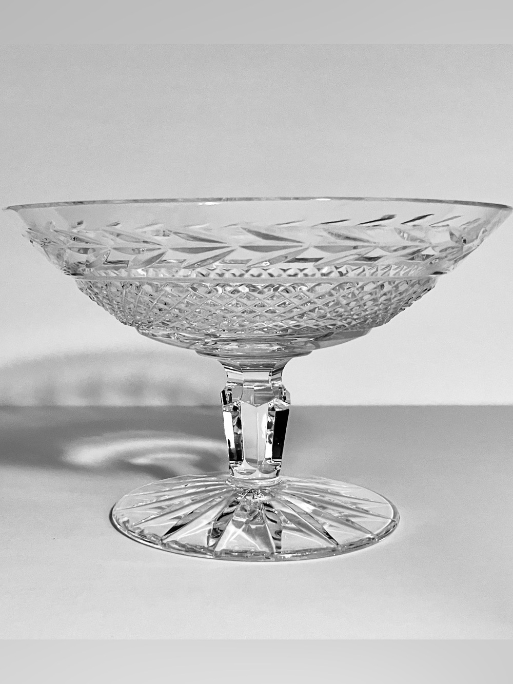 WATERFORD GLANDORE Compote Candy Dish / 6.25 INCHES / Irish Crystal / SCRATCHES